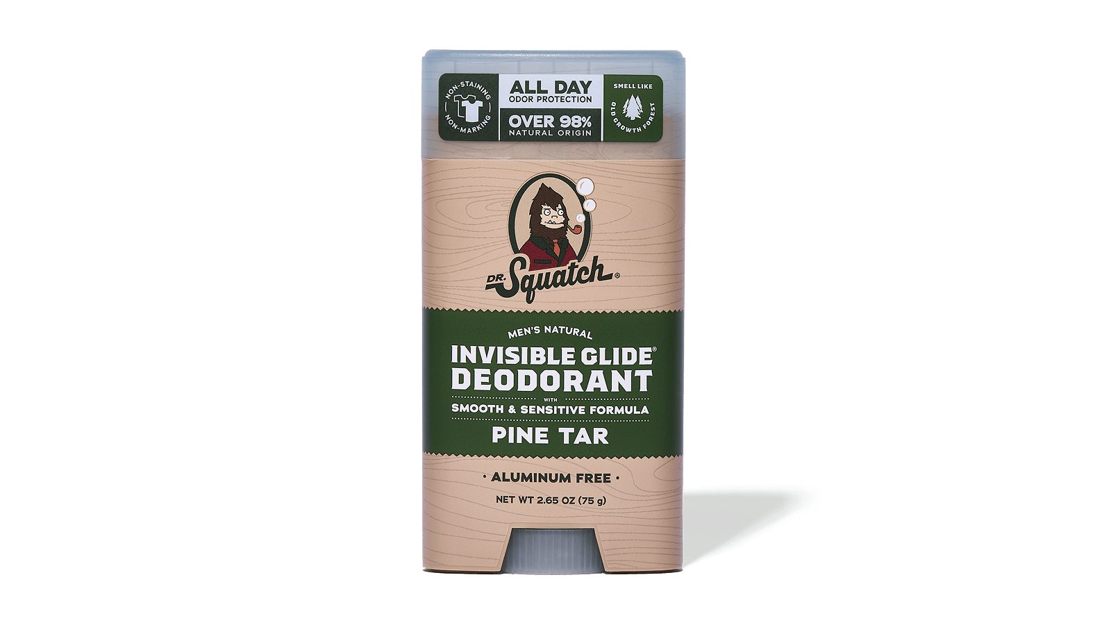 Pine Tar Invisible Glide Deodorant - Clean Mood