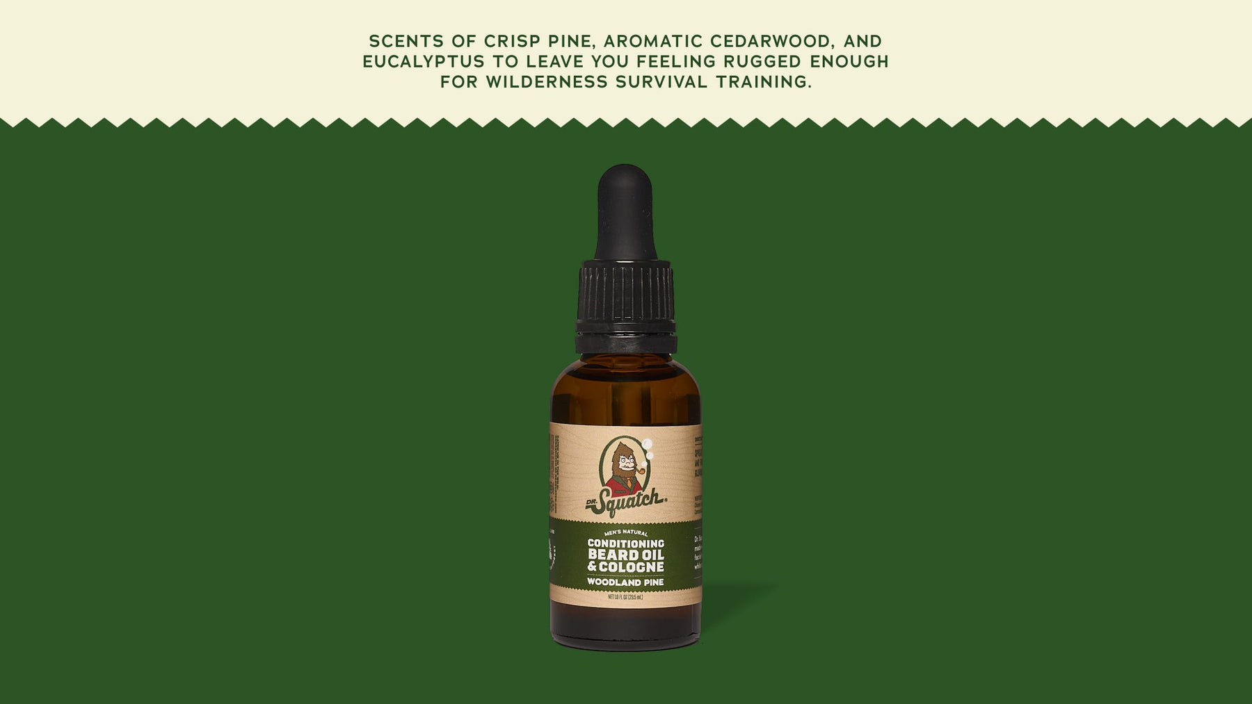 Conditioning Beard Oil & Cologne Woodland Pine - Bright Finish
