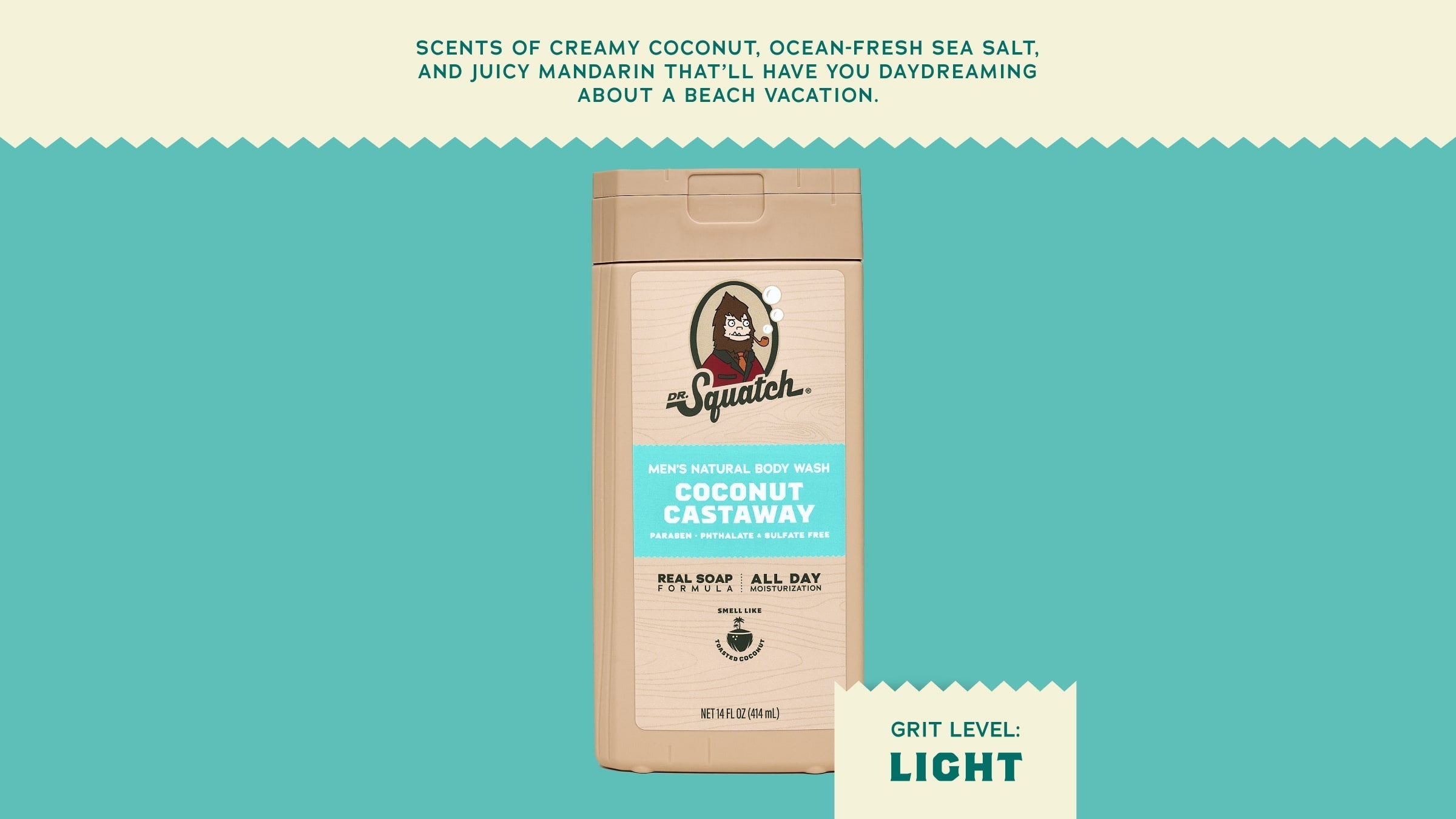 14 oz Coconut Castaway Body Wash - Bright Scent