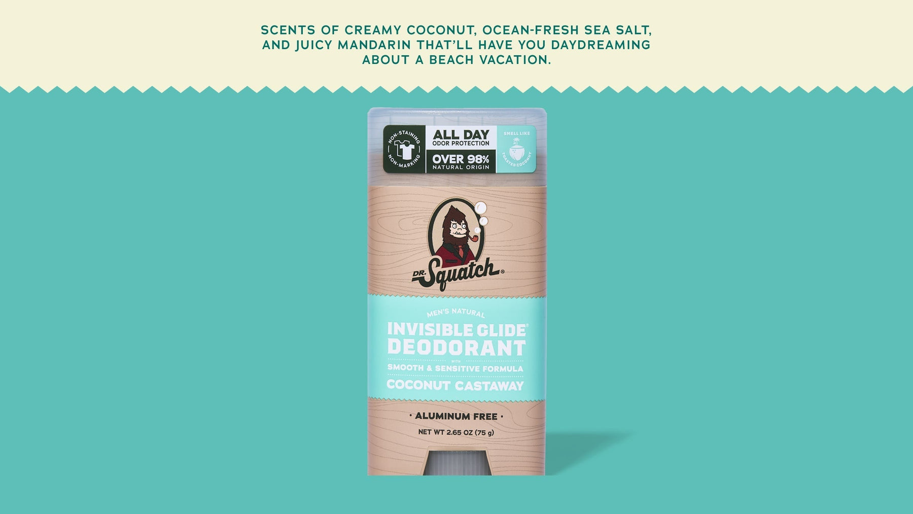 Coconut Castaway Invisible Glide Deodorant - Easy Care