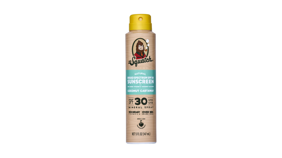 Dr. Squatch Spray | SPF 30 UVA/UVB Protection | Non-Greasy Mineral Sunscreen for Men - Daily Clean
