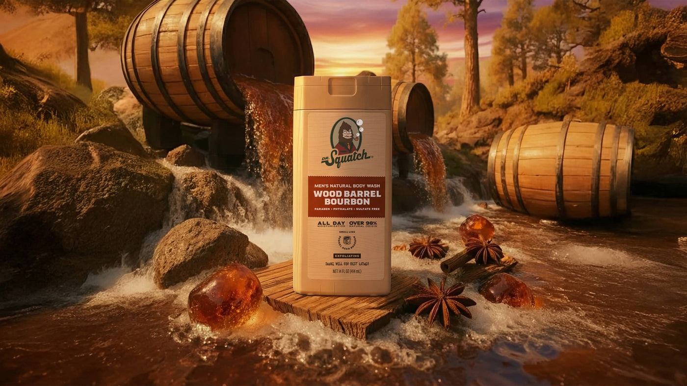 14 oz Wood Barrel Bourbon Body Wash - Classic Notes