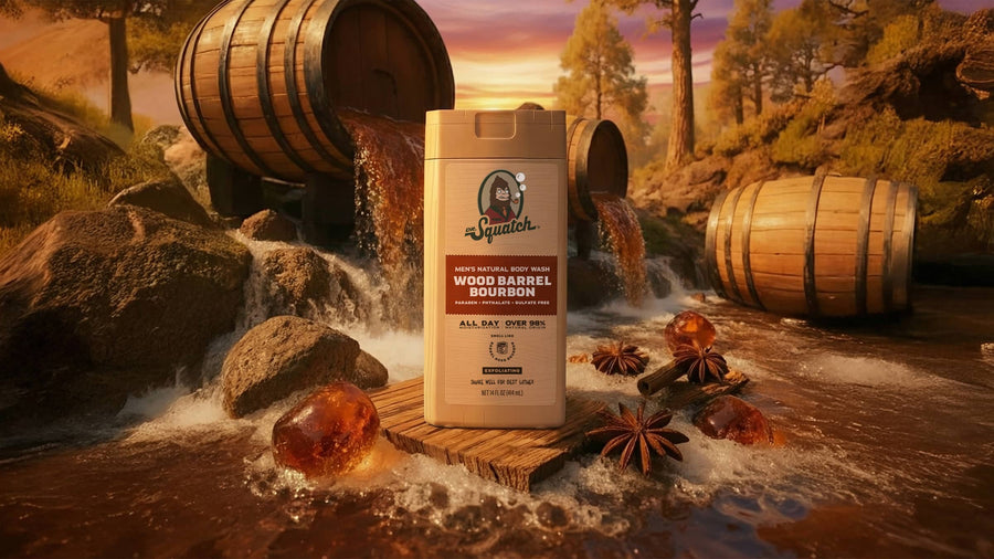 14 oz Wood Barrel Bourbon Body Wash - Classic Notes
