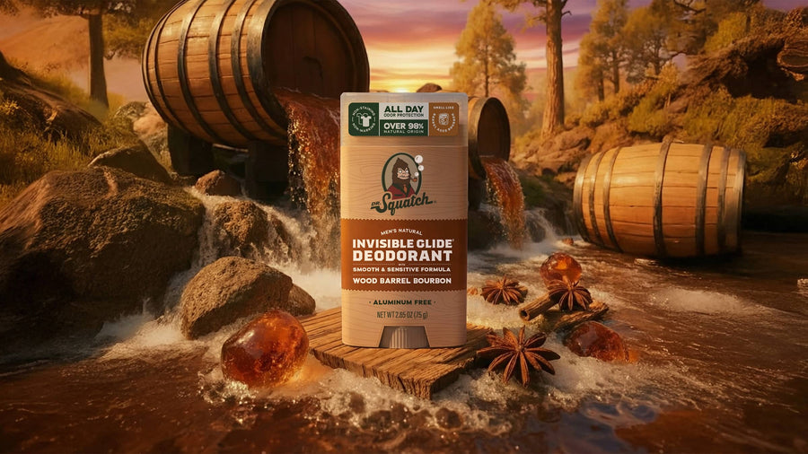 Wood Barrel Bourbon Invisible Glide Deodorant - Cozy Glow