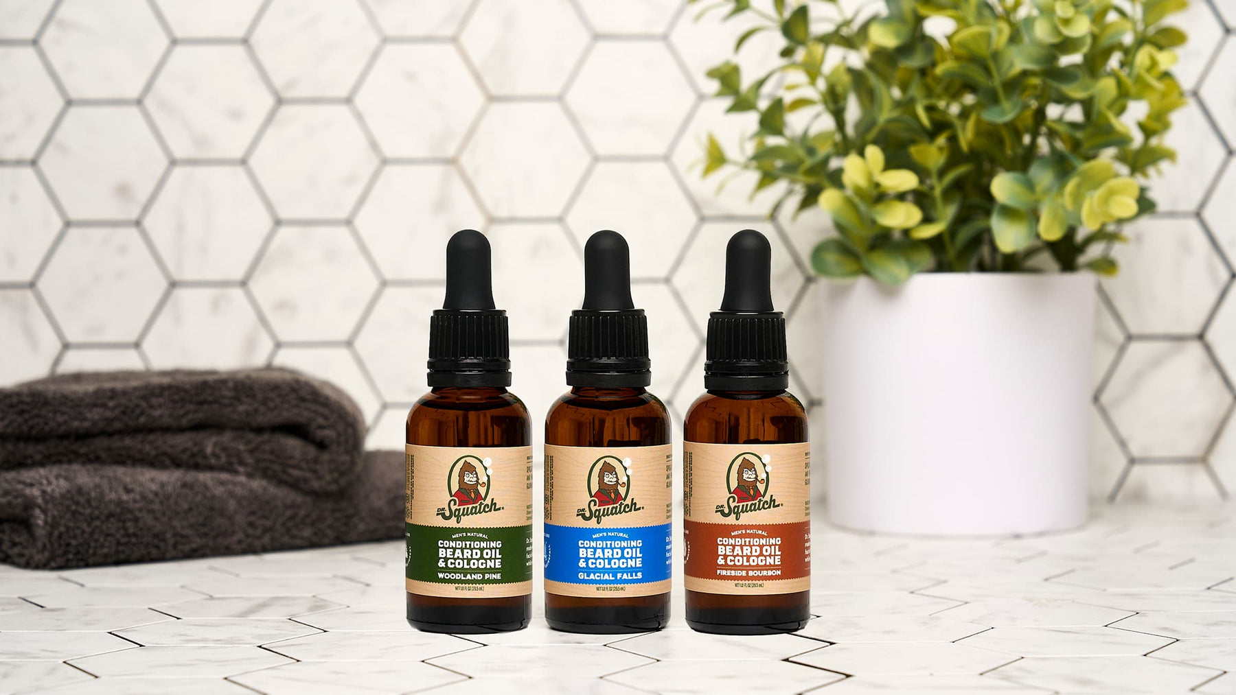 Conditioning Beard Oil & Cologne Woodland Pine - Bright Finish